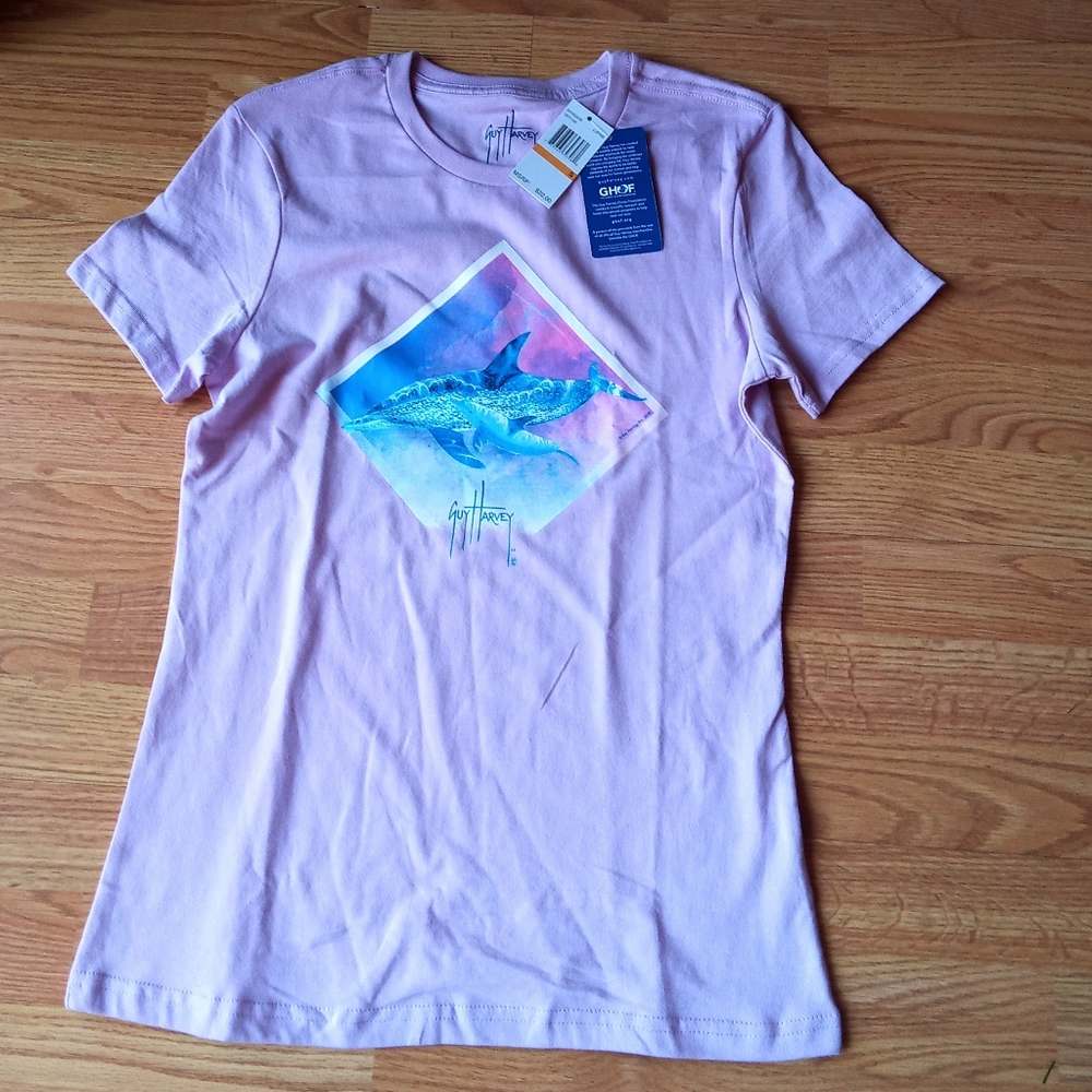 NWT ladies top by Guy Harvey Sm lavendar - Picture 2 of 5